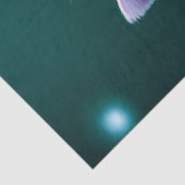 Stomme witte Baby met roze bloemen ontkoppeling Tissuepapier (Detail)