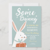 Stomme Witte Bunny die een dag ronddraait Kaart (Voorkant)