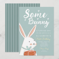 Stomme Witte Bunny die een dag ronddraait