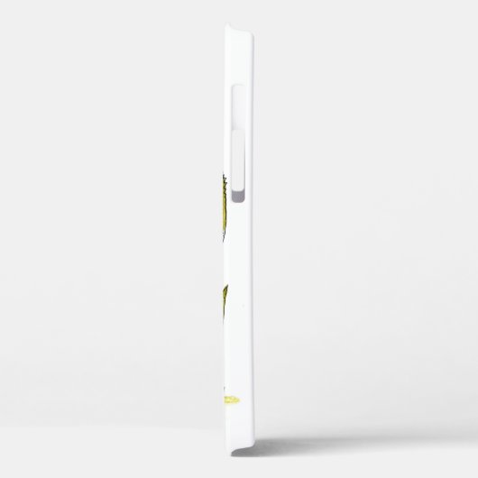 Stomme witte groene kikker onder een rode ventilat Case-Mate iPhone case (Achterkant / Links)