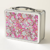 Stomme witte roze paisleypatronen (Achterkant)