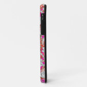 Stomme witte roze paisleypatronen Case-Mate iPhone case (Achterkant/links)