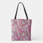 Stomme witte roze paisleypatronen tote bag (Achterkant)