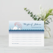 Stomme witte walvissen Stijlvolle woorden van advi Advieskaart (Staand voorkant)