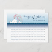 Stomme witte walvissen Stijlvolle woorden van advi Advieskaart (Voorkant / Achterkant)