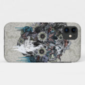 Stomme, zonnebloemoschedel Case-Mate iPhone case (Achterkant (horizontaal))