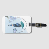 Stommel niet over iets achter je aan bagagelabel (Voorkant (horizontaal))