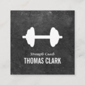 stommelinge | Personal Trainer (leisteen) Vierkante Visitekaartje (Voorkant)