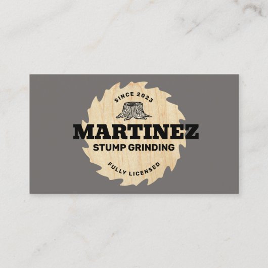 Stommelvormig | Boomservice en -verwijdering Visitekaartje (Voorkant)