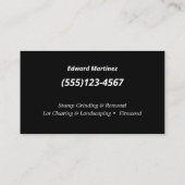 Stommelvormig | Boomservice en -verwijdering Visitekaartje (Achterkant)