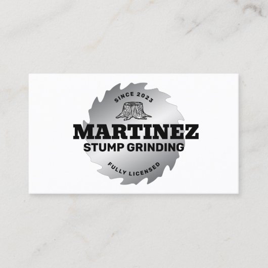 Stommelvormig | Boomservice en -verwijdering Visitekaartje (Voorkant)