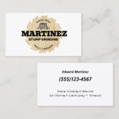 Stommelvormig | Boomservice en -verwijdering Visitekaartje (Voorkant / Achterkant)