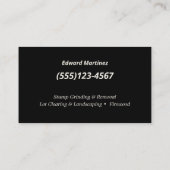 Stommelvormig | Boomservice en -verwijdering Visitekaartje (Achterkant)