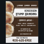 Stommelvormig Flyer<br><div class="desc">Stump Grinding Business Flyer De achtergrond van het Ontwerp van de Stump Waterverf. Vette lettertypen. Verander gewoon de tekst om aan uw behoeften te voldoen.</div>