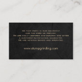 Stommelzagen op boomtoppen visitekaartje (Achterkant)