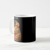 Stomp aap cute baby grappig dier  koffiemok (Voorkant links)