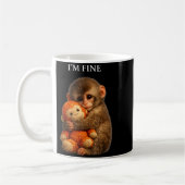 Stomp aap cute baby grappig dier  koffiemok (Links)