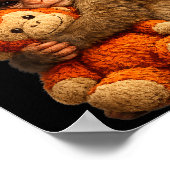 Stomp aap cute baby grappig dier  poster (Hoek)