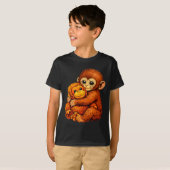 Stomp aap cute baby grappig dier t-shirt (Voorkant volledig)