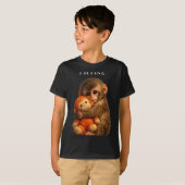 Stomp aap cute baby grappig dier t-shirt (Voorkant volledig)