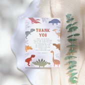 Stomp, Chomp, brullen! Dinosaurussen Foto Verjaard Bedankkaart