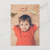 Stomp, Chomp, brullen! Dinosaurussen Foto Verjaard Bedankkaart (Achterkant)