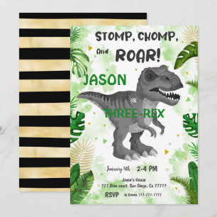 STOMP CHOMP EN BRULLEN! De dinosaurus Kaart