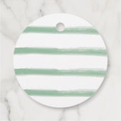 Stomp, Chomp en twee Waterverf Dinosaurus Verjaard Bedankjes Labels (Achterkant)