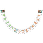 Stomp, Chomp en twee Waterverf Dinosaurus Verjaard Vlaggetjes (Alle)