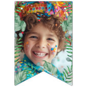 Stomp, Chomp en twee Waterverf Dinosaurus Verjaard Vlaggetjes (Eerste vlag)