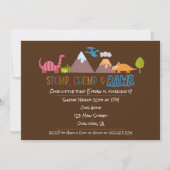 Stomp, Chomp & Rawr Pret Fun Dinosaur Kinderverjaa Kaart (Voorkant)