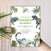 Stomp, Chomp, Roar! Dinosaur 3e verjaardag Kaart