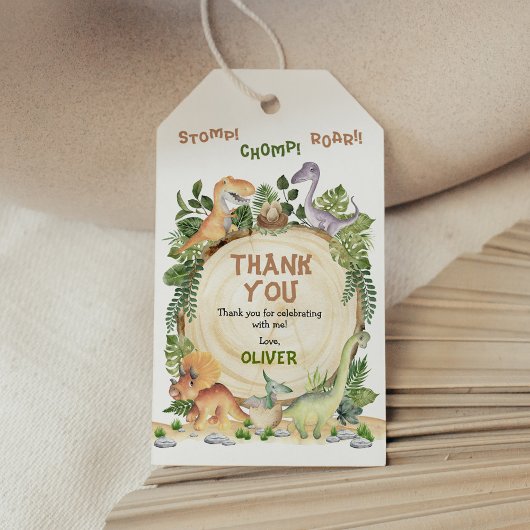 Stomp Chomp Roar Dinosaur Birthday Party Favors Cadeaulabel