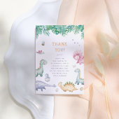 Stomp, Chomp & Roar Dinosaur Boys Birthday Party Bedankkaart