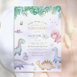 Stomp, Chomp & Roar Dinosaur Jongens Verjaardagsfe Kaart