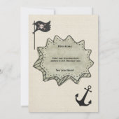 Stomp Chomp Roar Dinosaur Pirate Boy Verjaardag Kaart (Achterkant)