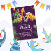 Stomp Chomp Roar Dinosaurus Verjaardag Kaart