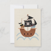 Stomp Chomp Roar Pirate Dinosaur Twin Boy Verjaard Bedankkaart (Achterkant)