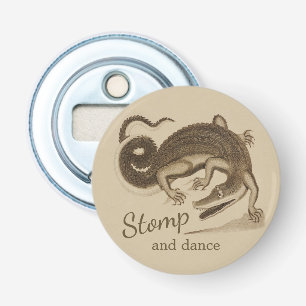 Stomp en dans CC0893 Wilde krokodil Button Flesopener