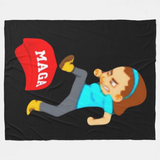 Stomp MAGA Fleece Blanket (Voorkant (Horizontaal))