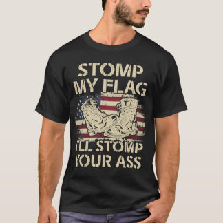 Stomp mijn vlag en ik zal je Shirt VS vlag omvorme