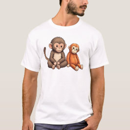 Stomp Op De Baby Aap Ontwerp T-shirt