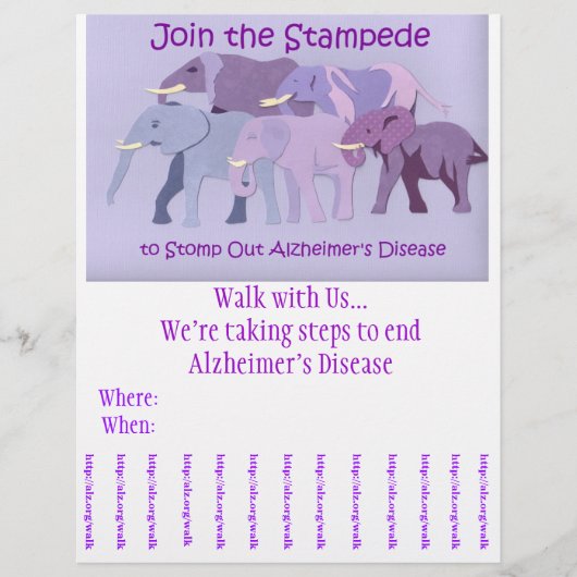 Stomp Out Alzheimer's Flyer (Voorkant)