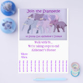 Stomp Out Alzheimer's Flyer (Enkel)