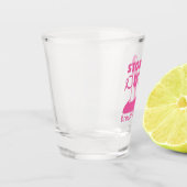Stomp Out Breast Cancer Shot Glas (Links)