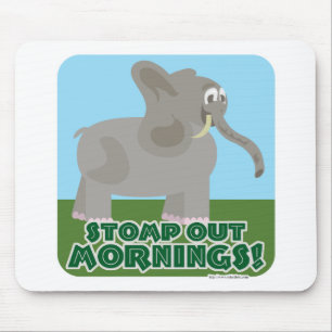 Stomp out Mornings Elephant Muismat