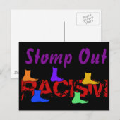 Stomp out Racisme Briefkaart (Voorkant / Achterkant)