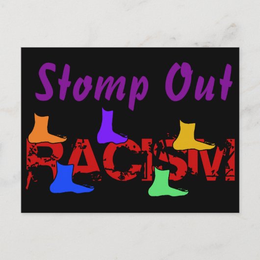 Stomp out Racisme Briefkaart (Voorkant)