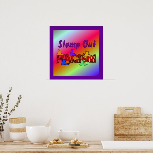 Stomp out Racisme Poster (Keuken)