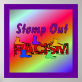 Stomp out Racisme Poster (Voorkant)